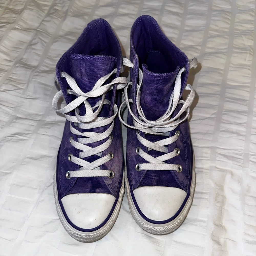 Purple Tie Dye Converse